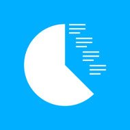 Coxcomb Chart icon on a blue background - Smooth Series N2