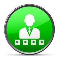 Businessman icon on a round button - Slender Series N5