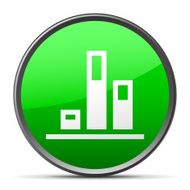 Bar Graph icon on a round button - Slender Series N9