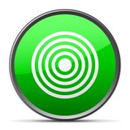 Target icon on a round button - Slender Series N3