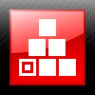 Logistics icon on a square button - Sleek Series N2