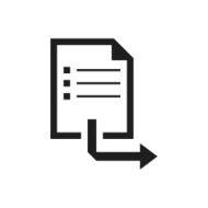 Document icon on a white background - Single Series