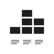 Bar Graph icon on a white background - Single Series N7