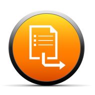 Document icon on a round button - Simple Series