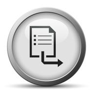 Document icon on a silver button - Silver Series