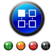 Flowchart icon on round buttons - Shined Series N6