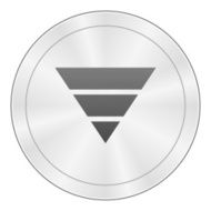 Pyramid icon on a round button - Sharp Series N5
