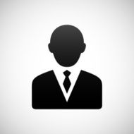 Businessman icon on a white background - Shade Series N4