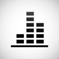 Bar Graph icon on a white background - Shade Series N6