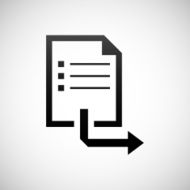 Document icon on a white background - Shade Series