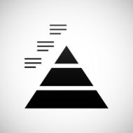 Pyramid icon on a white background - Shade Series N4