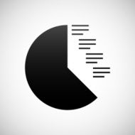 Coxcomb Chart icon on a white background - Shade Series N2