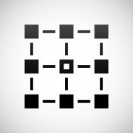 Flowchart icon on a white background - Shade Series N5
