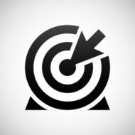Target icon on a white background - Shade Series N4