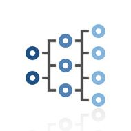 Organization Chart icon on a white background - Royal Series N2