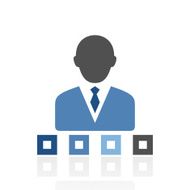 Businessman icon on a white background - Royal Series N4