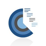 Coxcomb Chart icon on a white background - Royal Series N2