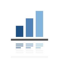 Bar Graph icon on a white background - Royal Series N8