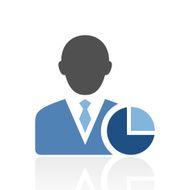 Businessman icon on a white background - Royal Series N5