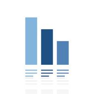 Bar Graph icon on a white background - Royal Series N10
