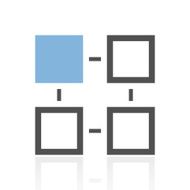 Flowchart icon on a white background - Royal Series N6