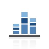 Bar Graph icon on a white background - Royal Series N11