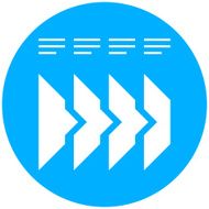 Flowchart icon on a round button - Round Series N4