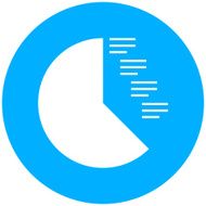 Coxcomb Chart icon on a round button - Round Series N2