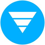 Pyramid icon on a round button - Round Series N5