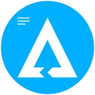 Chevron Chart icon on a round button - Round Series N5