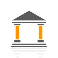 Bank icon on a white background - Pro Series N3