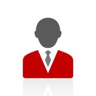 Businessman icon on a white background - Pro Series N4