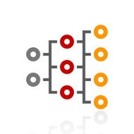Organization Chart icon on a white background - Pro Series N2