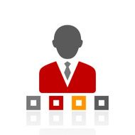 Businessman icon on a white background - Pro Series N5