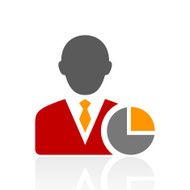Businessman icon on a white background - Pro Series N6