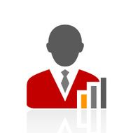 Businessman icon on a white background - Pro Series N7