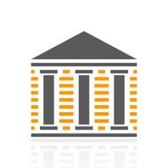 Bank icon on a white background - Pro Series N4