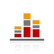 Bar Graph icon on a white background - Pro Series N11