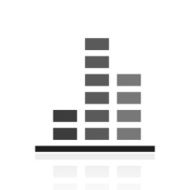 Bar Graph icon on a white background - Prime Series N6