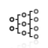 Organization Chart icon on a white background - Prime Series N2