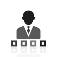Businessman icon on a white background - Prime Series N5
