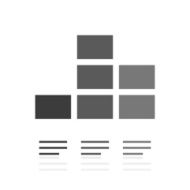 Bar Graph icon on a white background - Prime Series N7