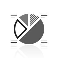 Pie Chart icon on a white background - Prime Series N2