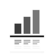 Bar Graph icon on a white background - Prime Series N8