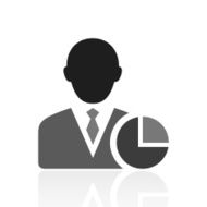 Businessman icon on a white background - Prime Series N6