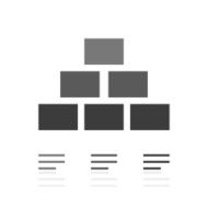 Pyramid icon on a white background - Prime Series N6