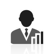 Businessman icon on a white background - Prime Series N7