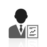 Businessman icon on a white background - Prime Series N8