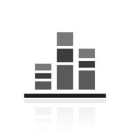 Bar Graph icon on a white background - Prime Series N11