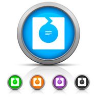 Chevron Chart icon on round buttons - Gloss Series N3